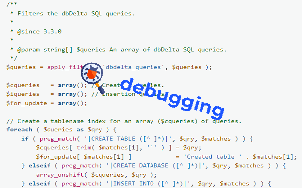 Easily find errors on a WordPress website and debug PHP code